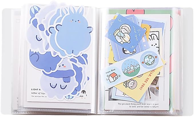 4x6 Photo Albums Storage, Picture Book for 4x6 Photos, Clear Cover Portfolio Folder for Postcards, Art Books Card Holds for Artwork, Wedding Journey Photo Book, 40 Pages Hold 80 Pictures - Image 6