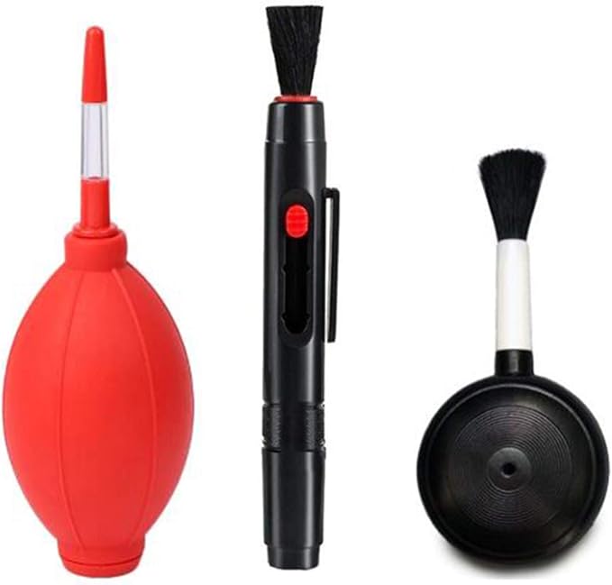 Camera Cleaning Kit, Electronics Cleaning Tools & Accessories Include Air Blower Pump, Lens Cleaner Pen and Dust Blower Cleaner with Brush for DSLR VCR DC Camera Lenses Telescope Filters Cleaning by Dearjana
