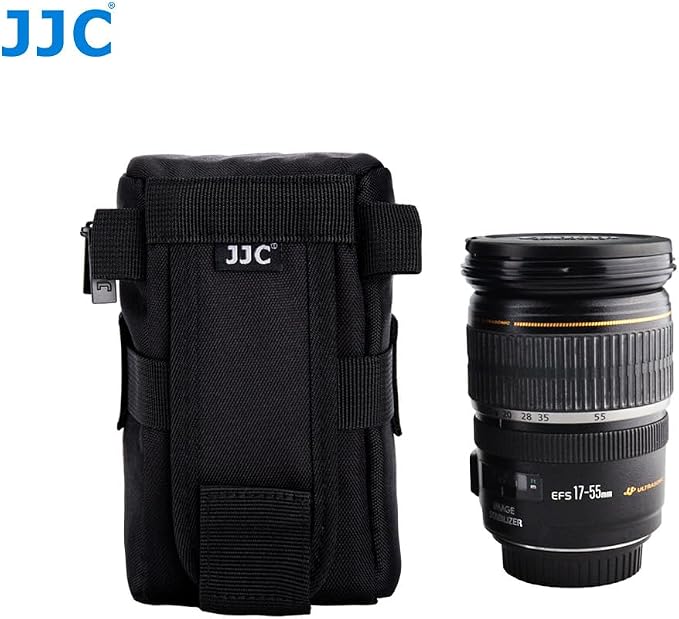 JJC Camera Lens Case for Fuji XF 56mm XF 55-200mm NIKKOR 55-200mm Lens | Fits lens 3.1 x 5.3", for Canon EF 16-35mm, EF 28-200mm, 17-85mm for AF-S NIKKOR 18-300mm, 55-200mm, 18-105mm, 18-200mm - Image 8