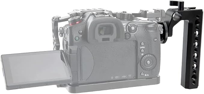 NICEYRIG Camera Top Handle Grip Hot Shoe with 15mm Rod Clamp Cold Shoe- 192 | DSLR Camera Handgrip Applicable for Panasonic Lumix GH5/G9/G95/G85, Sony A6600/A6100/A6400/A6500 - Image 6