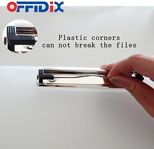 OFFIDIX Clipboard Storage Box Transparent Plastic Paper Clipboard Paper Holder Storage Clip Board Ideal for School, Home and Office Use - Image 3