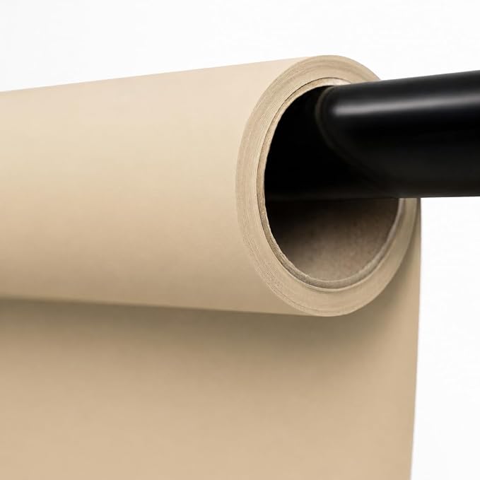 Kate Seamless Paper Backdrop Fawn Paper Backdrop for Photoshoot (86''x32.8' Fawn) by KateBackdropforPhotography