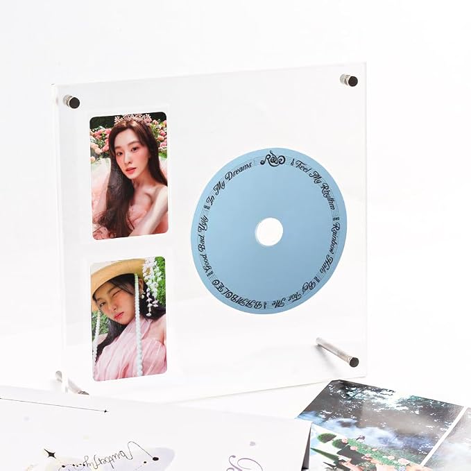 Photocard and CD Holder Stand, Acrylic Ablum Standing Display, 66 x 91 mm Card Cares Ultra Clear Trading Cases Protectors for Kpop Photocard Baseball Basketball Card Display (1CD+2Cards) | Clear Album Standing Display, 66 x 91 mm Trading Cases, Kpop Ph... - Image 5
