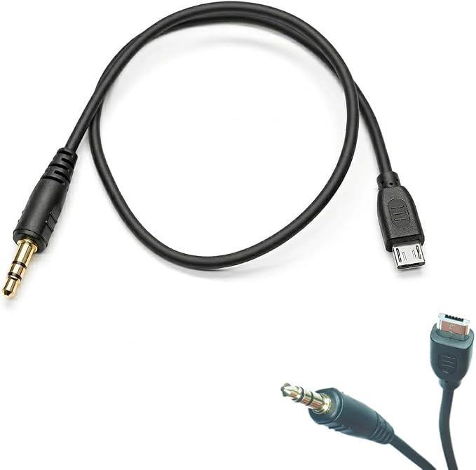 3.5mm-Micro USB Camera Remote Shutter Release Cable Wire for Samsung Accessories NX1, NX10, NX20, NX30, NX Mini, NX100, NX200, NX210, NX300, NX500, NX1000, NX1100, NX2000 for Connecting Flash Triggers by DYTDIEYINGTU