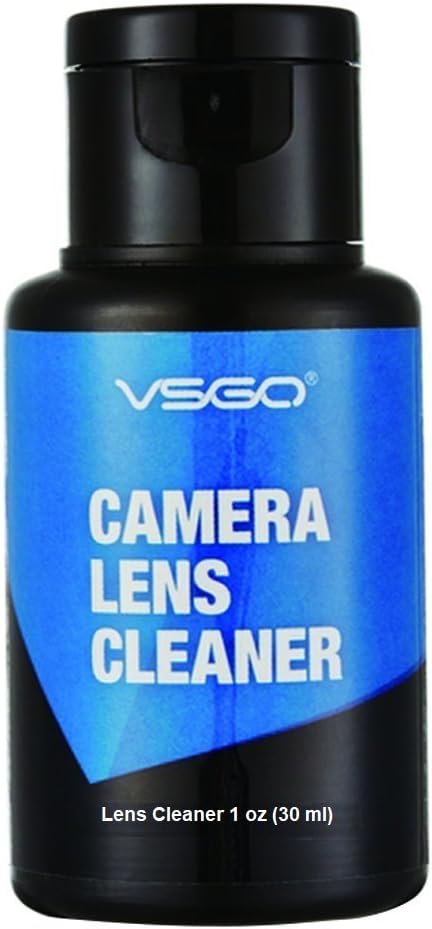 VSGO Camera Lens Cleaning Kits: Lens Cleaner, Lens Cleaning Pen, Microfiber Lens Cleaning Cloth, Air Blower, Wet Wipe, Suede Screen Cloth and Waterproof Bottle Container, Black (DKL-15) - Image 3