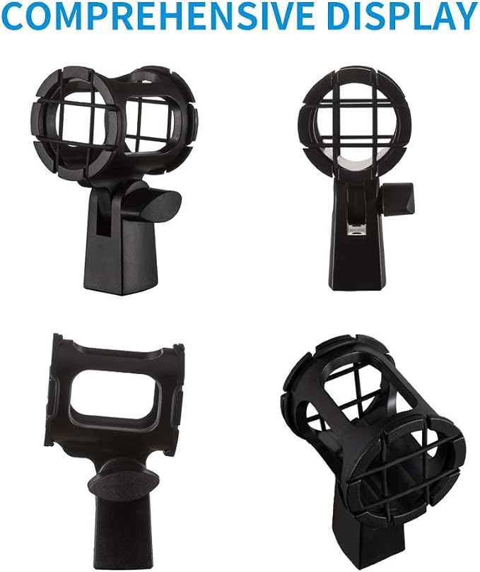 Microphone Shock Mount Holder Clip Mic Anti-Vibration for Condenser Shotgun Mic like Rode NTG-1 NTG-2 NTG-3 NTG-4 NTG-4+ NTG-5 Sennheiser MKE 600 - Image 5