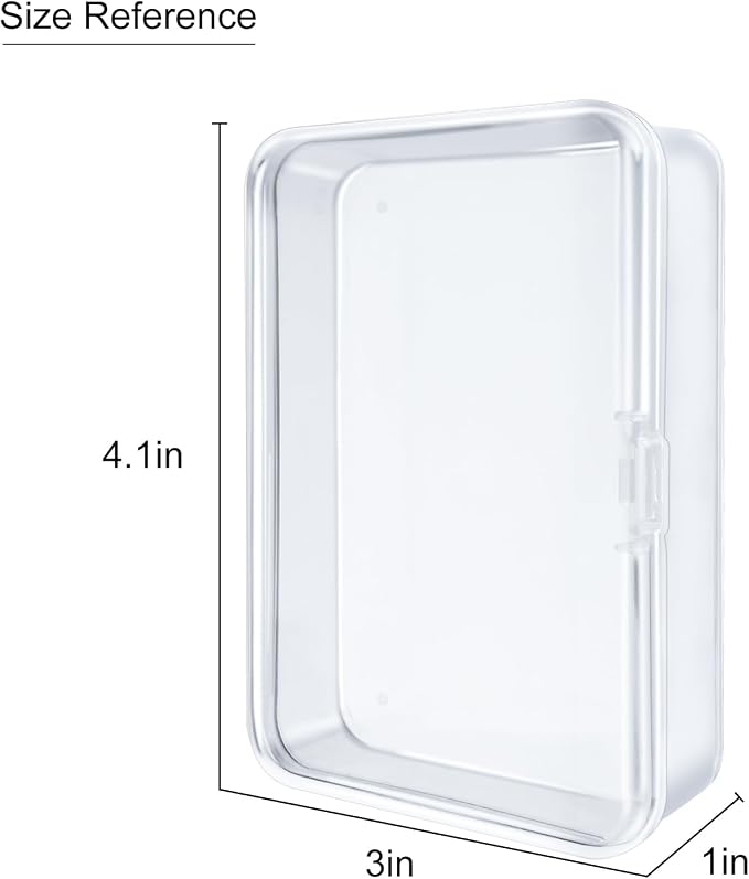 IOKUKI 8 Pcs Blank Playing Card Case, Clear Plastic Playing Game Card Storage Box Holder for Bank/Business/Game/PTCG Cards Not for Uno - Image 3