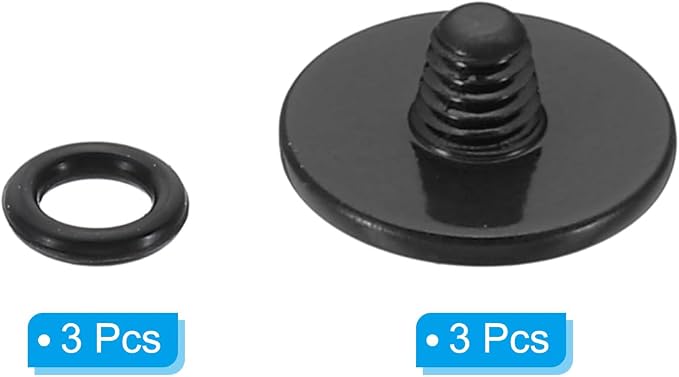 PATIKIL Camera Shutter Button, 3 Pack Soft Shutter Release Button Pure Copper Camera Button Convex Suitable for Nikon for Fujifilm for Leica DSLR/SLR Camera, Black - Image 3