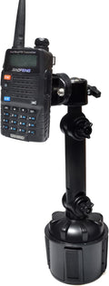 Walkie-Talkie Car Holder, Adjustable Car Cup Mount Installation for Baofeng UV5R Retevis Midland Motorola Talkabout Handheld Radio by HYSHIKRA