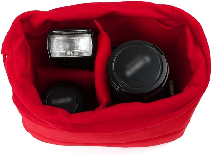 Koolertron Shockproof Camera Photo Bag for SLR TLR Camera Insert Partition Padded Case,Can be Put Directly Into the SLR Camera Bag With Freely Adjustable Compartment - Image 6