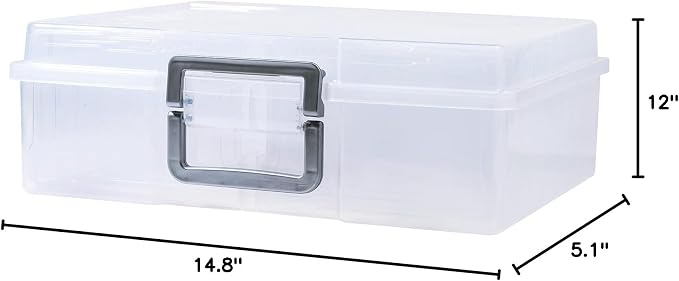 novelinks Photo Storage Box and 16 Inner 4" x 6" Photo Storage Containers | 1Pack Clear, Photo Albums 4x6 Pictures, Photo Organizers and Storage, Card Game Storage, Task Boxes for Special Education - Image 9