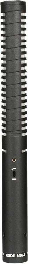Rode NTG-1 Shotgun Condenser Microphone,Black | Supercardioid condenser with XLR-3M output and WSVM shield for film, television and ENG by R%C3%98DE