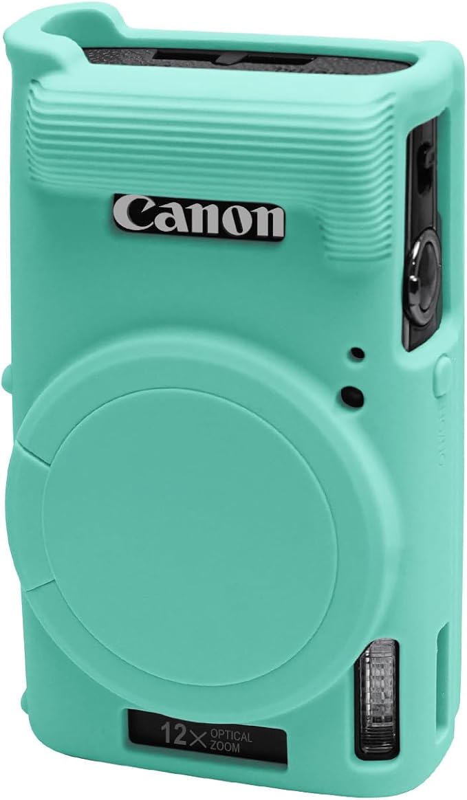 Easy Hood Case for Canon ELPH 360/IXUS 285 HS/IXY 650 Camera,Tiffany Blue | With Removable Lens Cover,Soft Silicone Protective Case,Anti-Scratch,Dustproof,Shockproof,Enhanced Grip,Camera Accessories by EasyHood