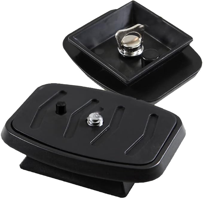 2 Pack 43mm Tripod Quick Release Plate Camera Mounting Adapter, QR Ball Head Parts Replacement for Torjim 60-Inch AX60, Endurax 66'' ETR66 Mount 1 11/16'', Black - Image 7
