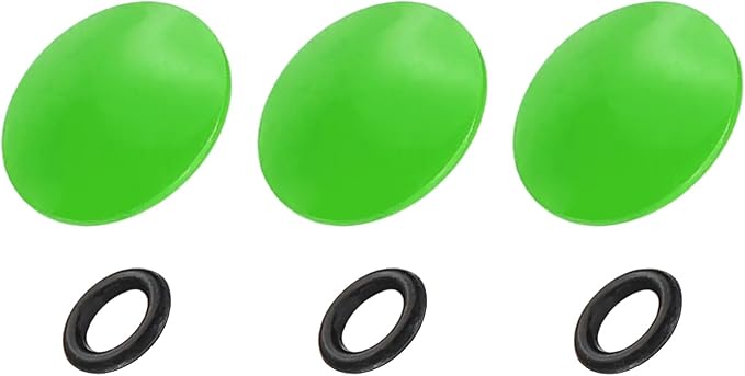 PATIKIL Camera Shutter Button, 3 Pack 10mm Convex Surface Shutter Release Buttons Pure Copper Camera Button for Nikon for Fujifilm for Leica DSLR/SLR, Green by PATIKIL