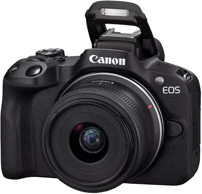 Canon EOS R50 Mirrorless Camera Content Creator Kit Including Body + 18-45mm is STM Lens + Microphone + Tripod Grip 5811C059 Bundle with Deco Gear Bag + 2 Battery + 128GB Memory Card + Accessories - Image 3