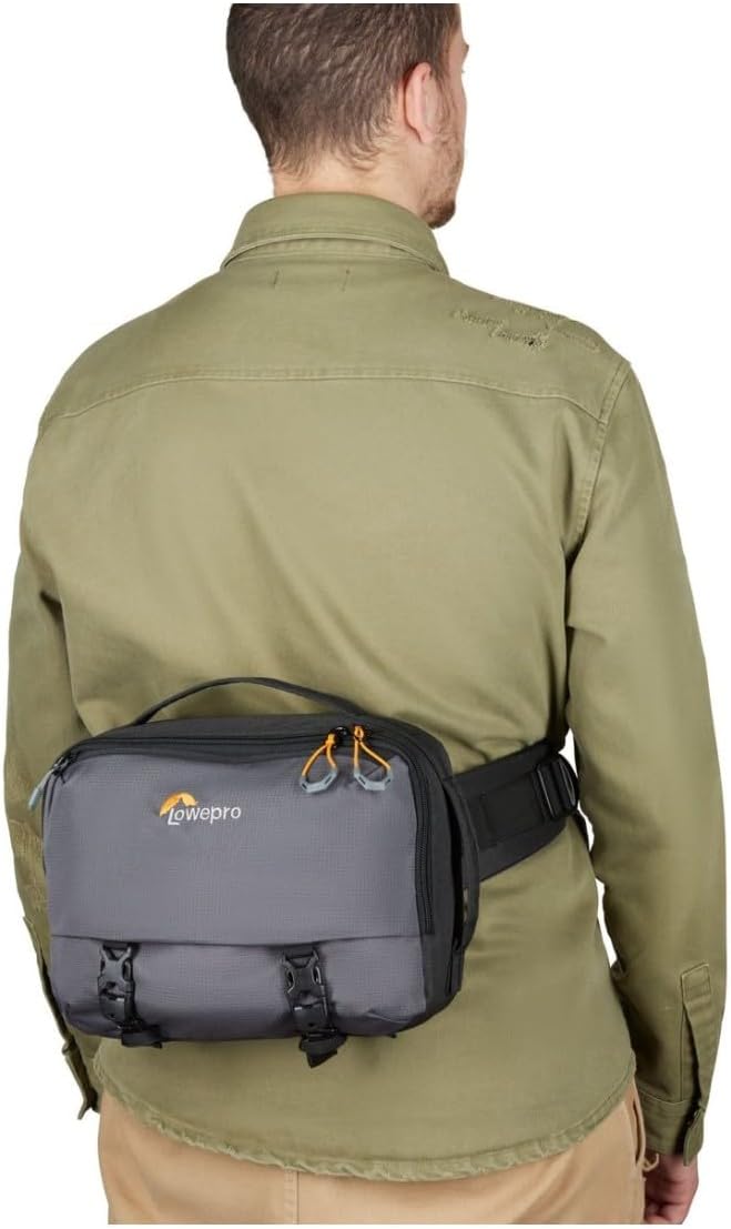 Lowepro Trekker Lite SLX 120, Compact Camera Backpack with Tablet Pocket, Camera Bag for Full Frame Mirrorless, Tripod Attachment, Water Bottle Holder, Grey - Image 2
