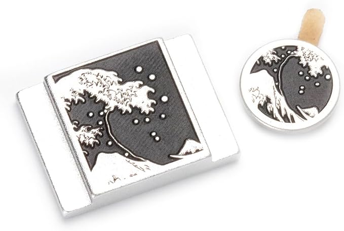 Kanagawa Wave Pattern Camera Hot Shoe Cover Shutter Button for Sony A1 A7C A7CR A7CII A7R A7M2 A7M3 A6700 A6600 A6500 A6400 A6300 (Aluminum Alloy-Set) by DBZZ