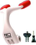 Pro Standard Grill Mount 4.0 - Heat Moldable Bite Mount - Compatible with Insta360, GoPro, DJI, Garmin and All Action Cameras (White/Red) by Unknown
