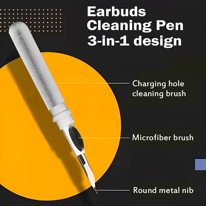 Cleaner Kit for Airpods,Earbuds Cleaning kit for Airpods Pro 1 2 3, Multi-Function Cleaning Tool with Brush for Wireless Earphones Bluetooth Headphones Camera and iPhone(White) - Image 2