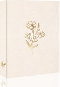 Holoary Photo Album 4x6 100 Photos, 100 Pockets 4”x6” Picture Album, Linen Fabric Cover Picture Book for Photos, 4x6 Photo Albums for Family Weddings Travel Memories(Beige) by Holoary