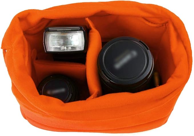 Koolertron Shockproof Camera Photo Bag for SLR TLR Camera Insert Partition Padded Case,Can be Put Directly Into the SLR Camera Bag With Freely Adjustable Compartment - Image 6