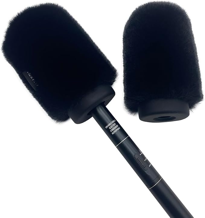 Microphone Wind Muff Pop Filter For Sennheir MKE600 Shotgun Microphone Cover windscreen Deadcat For Rode Ntg4 NTG5 shield Headset microphone windscreen For Sony Ecm-XM1 ECM673 674 ECM NV1 (Black) - Image 7
