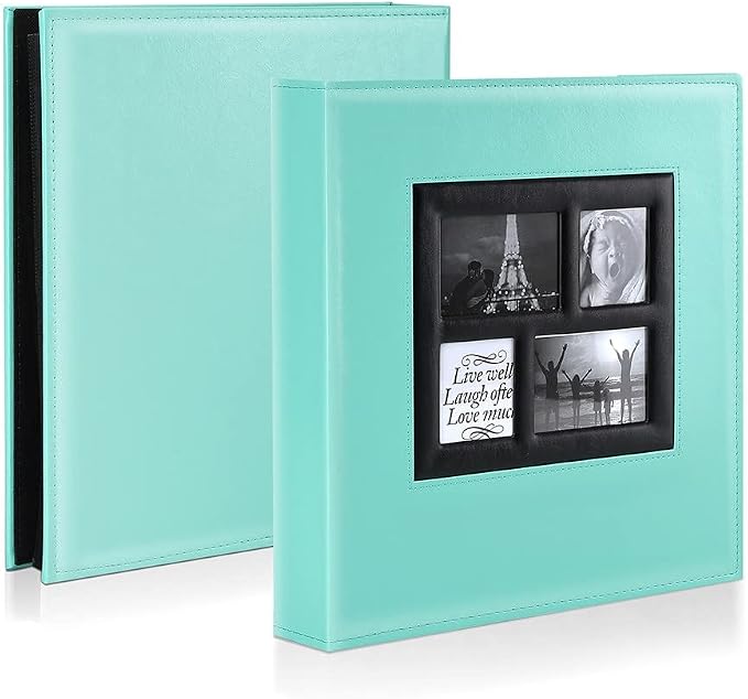 Ywlake Photo Album 4x6 1000 Pockets Photos, Extra Large Capacity Family Wedding Picture Albums Holds 1000 Horizontal and Vertical Photos Pictures Teal - Image 2