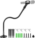 19-Inch Gooseneck Microphone Stand, Desktop & Wall Mount with Flange Base | Flexible Gooseneck Mic Arm, Heavy Duty Steel, Flange Mount Base, for Podium, Studio, Lecture, Podcast, Gaming, Streaming by EtourAudio
