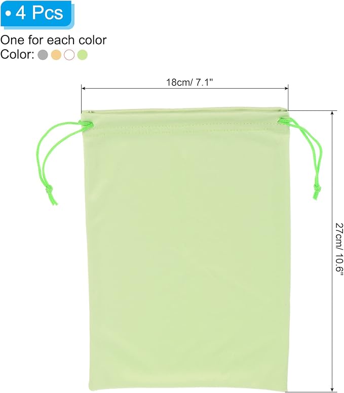 PATIKIL Ski Goggle Bag Microfiber Snow Goggles Case Cover Storage Sleeve Drawstring Pouch - Image 2