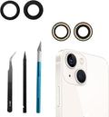 2pcs/Set Rear Camera Lens Covers Replacement for iPhone 13/ iPhone 13 Mini, Anti-Lens Scratch & Waterproof, Back Glass Camera Lens Covers Replacement + Repair Tool Kit by Peixiong-S-PenHelper