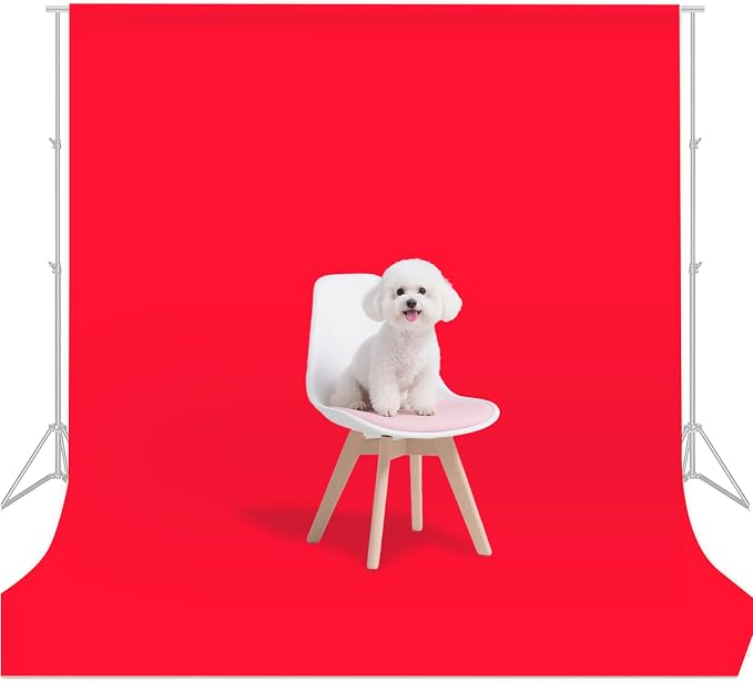 Red Photo Backdrop for Photoshoot Background Photography 10x20ft | Polyester, Seasonal Professional, Party Fashion Studio, Streaming Video Shooting by LYLYCTY