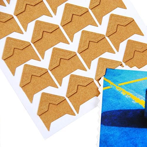360 Count Self-Adhesive Acid Free Photo Corners Scrapbooks Memory Books(Kraft) by Pulaisen