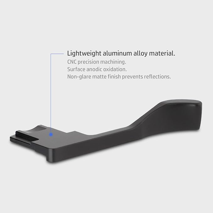 Haoge Metal Thumb Up for Sony α7CII,α7CR Alpha 7CII,ILCE-7CII,A7CR Digital Camera Accessories (Not Fits A7C) Black THB-A7CII-B Hot Shoe Rest Hand Grip - Image 8