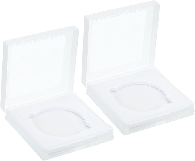 PATIKIL 58mm Lens Filter Case, 2pcs Camera Filter Case Portable Lens Filter Box Water Resistant Dustproof Plastic for Photography Filter Storage by PATIKIL