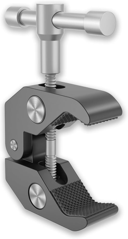REFLEX CAMERA Super Clamp with 1/4" and 3/8" Thread Ideal Magic arm clamp with Rotary Handle for Photography, Tripod, Lights, Umberellas, DSLR Cameras, Shelves, Rods, Light Stands - Fully Adjustable by ReflexCamera