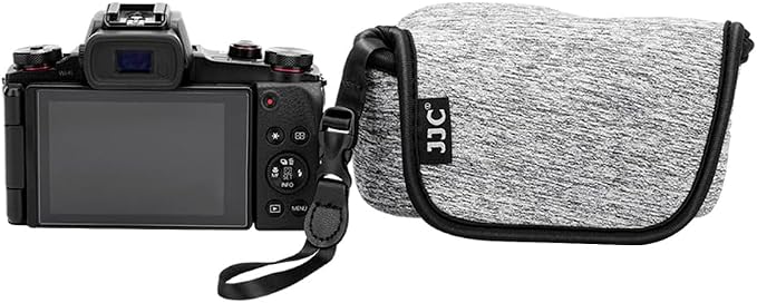 Neoprene Camera Sleeve Case for Sony ZV-E10 II +16-50mm Kit Lens LX100 II | 6mm thick Neoprene, for Sony a6100/a6400 +16-50mm Lens, G1X Mark III. Anti Scratch. Touch-fastening flap. without strap - Image 3