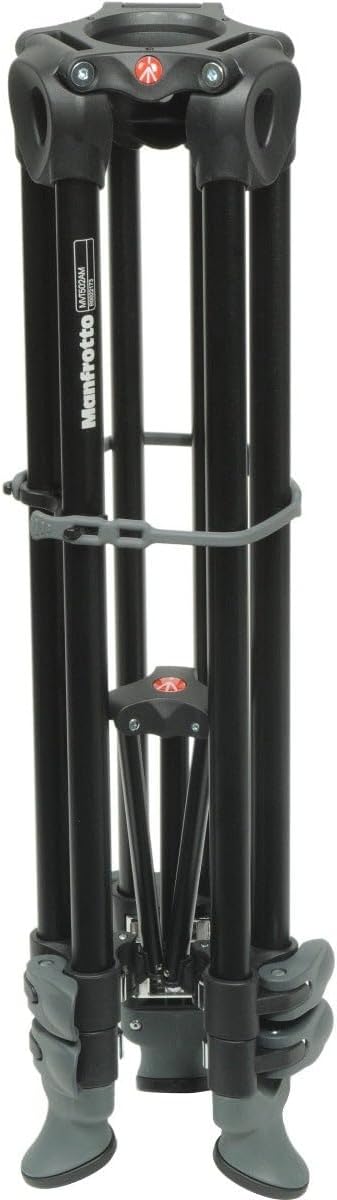 Manfrotto MVK502AM-1 Professional Fluid Video System Aluminum Tripod with Telescop Twin Leg (Black) - Image 3