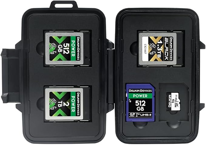 Delkin Devices CFexpress Type B, SD and microSD Memory Cards Storage Tote – Rugged, Weather-Resistant Case - Image 2