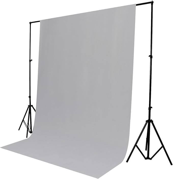 TRLYC Gray Photography Backdrops 10x12 FT Seamless Background for Studio | Gray Backdrop for Photoshoot Video Backgrounds Screen Party Wrinkle-free Polyester Non-Glare Rod Pocket Easy Setup - Image 5