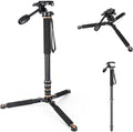 Koolehaoda 71.6” Camera Monopod with 3-Way Pan Tilt Head & Detachable Feet | Aluminum Tripod & Monopod Photography Unipod Stick for DSLR, Camcorder, Vlog & Sports Shooting by Koolehaoda
