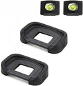 ULBTER EB Eyepiece Eyecup for Canon EOS 90D/80D/70D/60D/50D/40D/20D [2Pack] | Viewfinder Eye Cup for Canon 5D Mark II/5D Mark I/6D Mark II/6D Mark I with Hot Shoe Cover by ULBTER