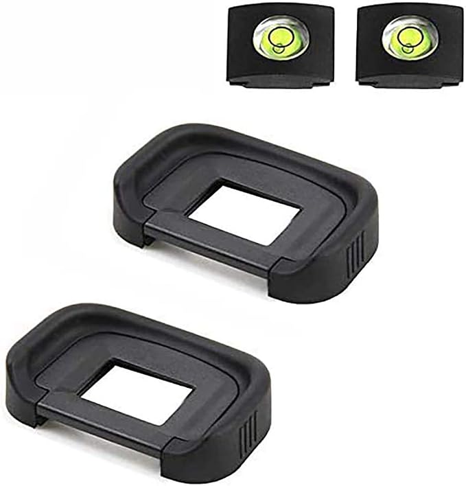 ULBTER EB Eyepiece Eyecup for Canon EOS 90D/80D/70D/60D/50D/40D/20D [2Pack] | Viewfinder Eye Cup for Canon 5D Mark II/5D Mark I/6D Mark II/6D Mark I with Hot Shoe Cover by ULBTER