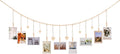 KLOGTSIND Hanging Photo Display with Clips, Wood Bead String Photo Banner | 9 Wooden Clips, Boho Picture Frames Collage Wall Decor, Photo Hanger for Bedroom, Office, Dorm Decor by KLOGTSINDDirect