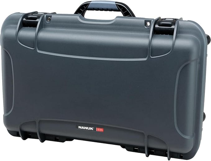 NANUK 935 Hard Case for Camera & Lenses with Padded Divider – Waterproof Equipment Case with Wheels, 22” x 14” x 9” – Dustproof, Impact Resistant, Carry-On Approved for Most Airlines – Graphite | 22' x 14' x 9' - Dustproof, Padded Divider - Waterproof ... - Image 4