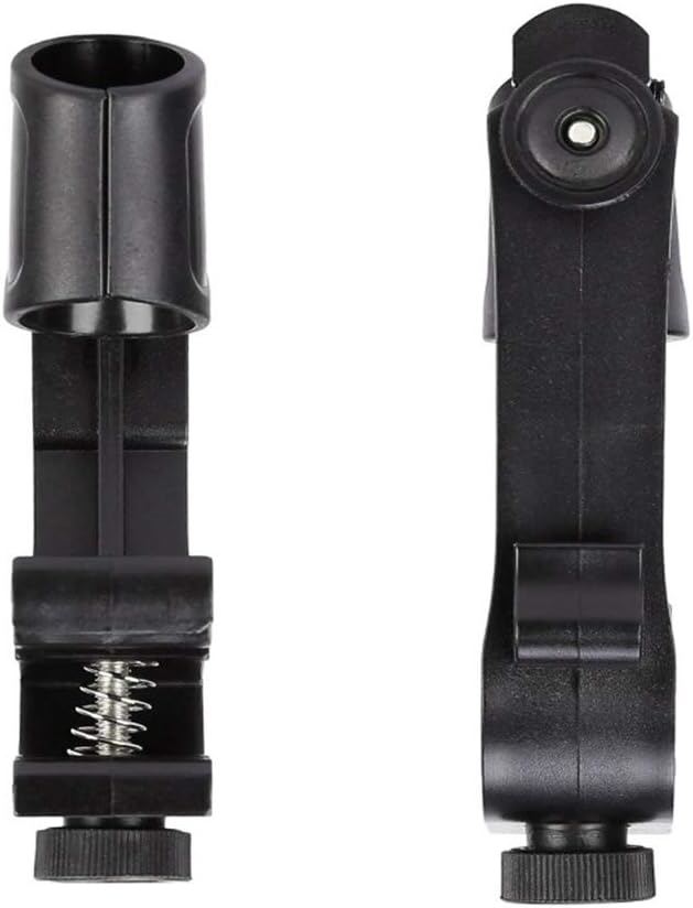Adjustable Drum Rim Mic Clips, Microphone Mount Clamp (Pack of 2) | Rim-Mount Mic Clips Position Microphones Without a Floor Stand, Check Drum Rim and Microphone Fit Before Purchase - Image 6