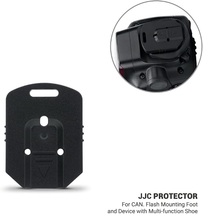 JJC 2PCS Flash Hot Shoe Cover Cap for Canon Flash Speedlight 270EX II 580EX II 430EX III-RT, ABS Flash Shoe Mount Protector with Self-Locking Function - Image 2
