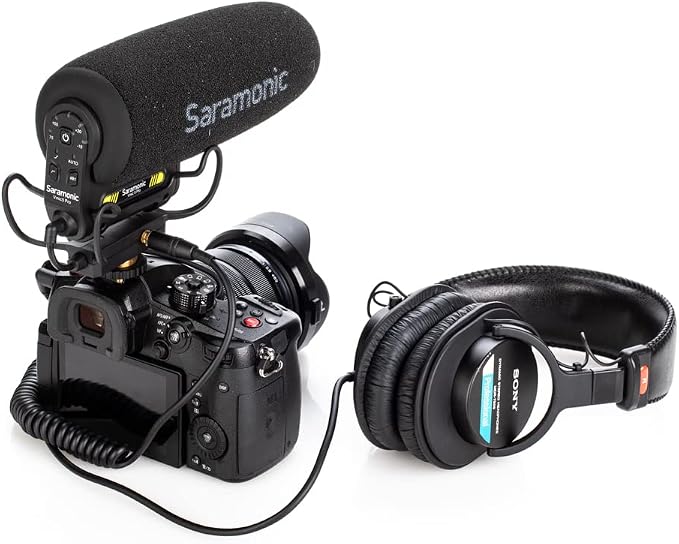 Saramonic Vmic5 Pro On-Camera Supercardioid Shotgun Microphone | 3-Stage Gain, 75/150Hz Filters, High-Freq Boost, Auto On/Off, Headphone Out, 120hr Battery - Image 5