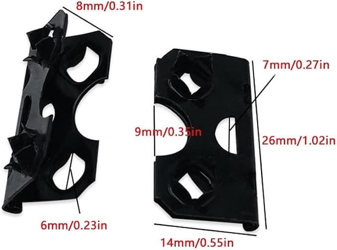 50 Pack Easel Hinge Replacement Picture Frame Back Stand Mounting Bracket Butterfly Hinges for Display Photo Frame Folding Feet Support Cardboard Connector Mount Screw-Free - Image 2