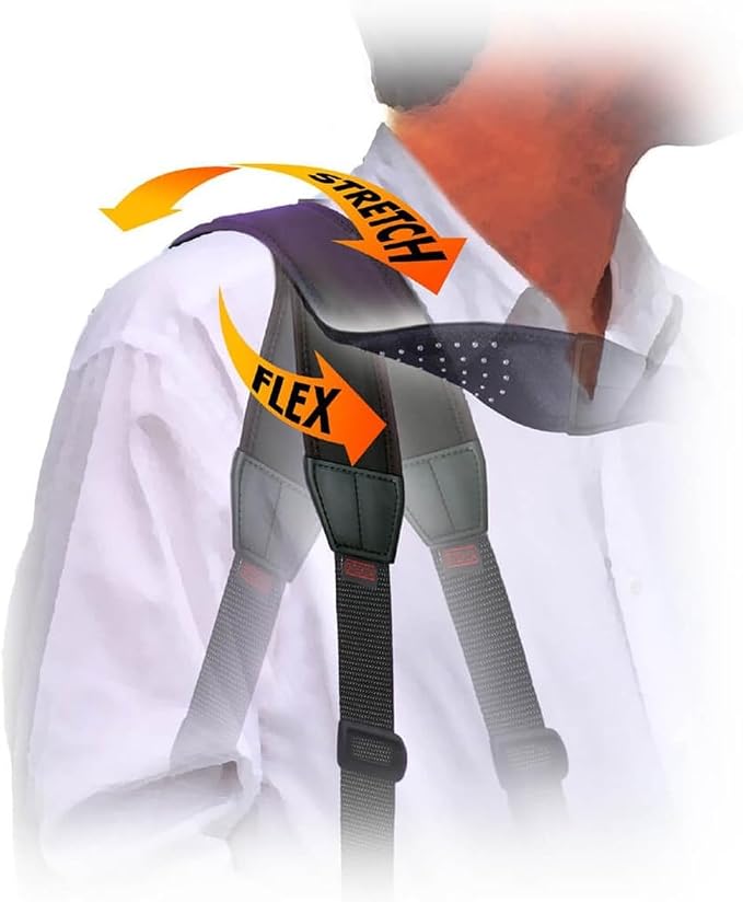 OP/TECH USA SOS Curve Padded Strap – Adjustable, Comfortable Replacement for Bags, Cameras, or Laptops – Ideal for Travel or Daily Use – Black - Made in USA - Image 5